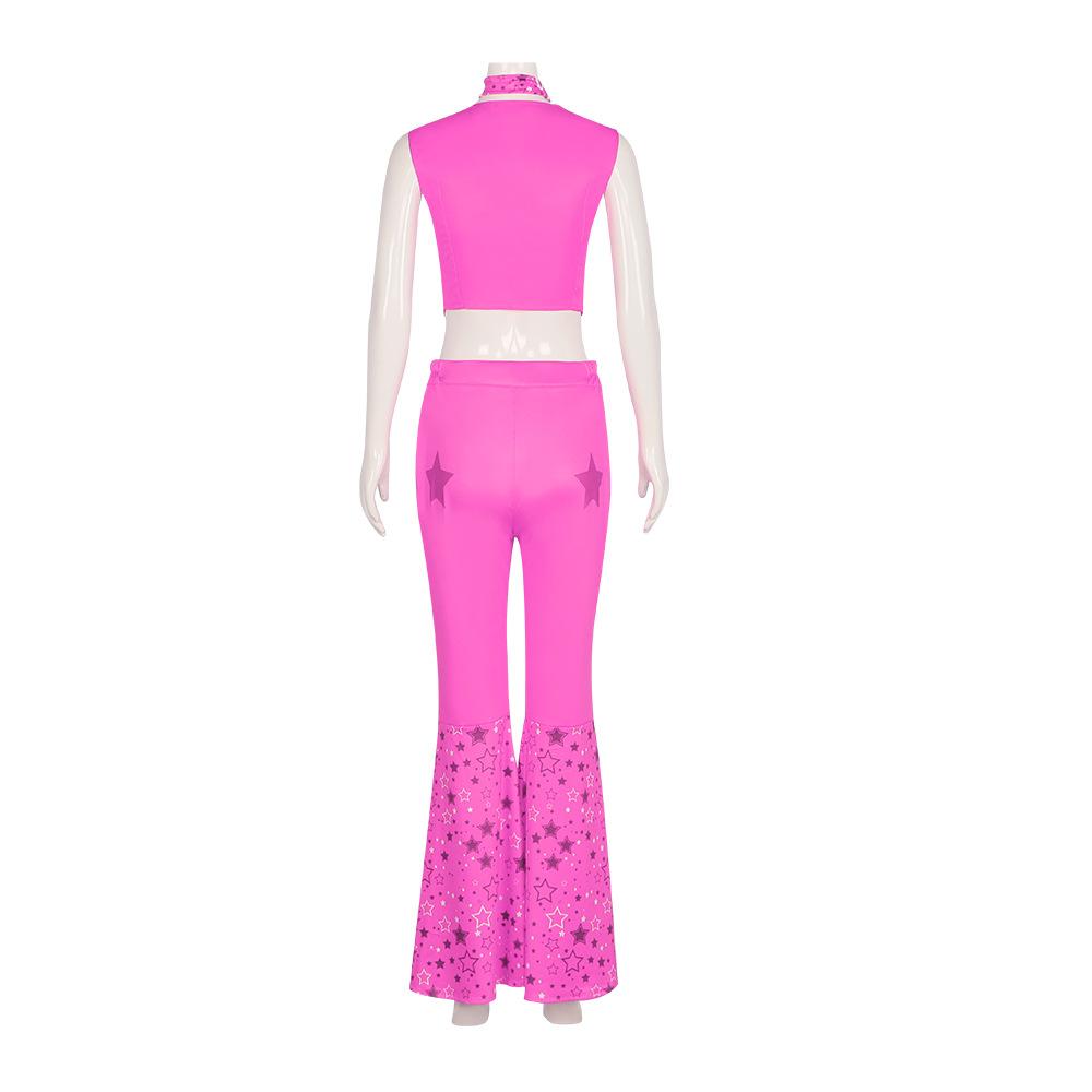 BuyBarbie Movie Margot Robbie Barbie Pink Western Cosplay Costume Outfits Now Cheaper With 3 - 5 Days Ship - PajamasBuy