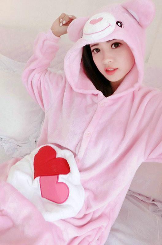 BuyBear Kigurumi Pajamas Hoodie Costume Animal Flannel Onesies Now Cheaper With 3 - 5 Days Ship - PajamasBuy