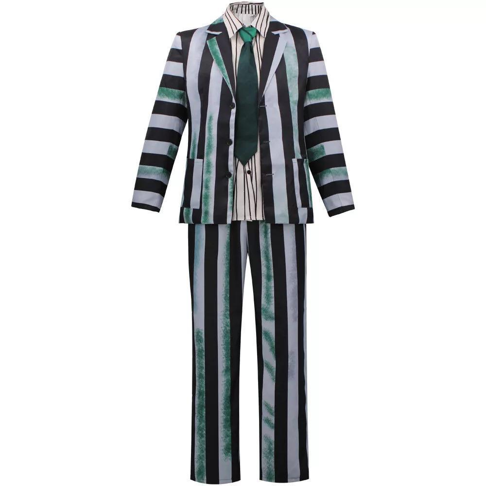 Beetlejuice 2 Michael Keaton Costume for men Party Halloween Suit - Pajamasbuy