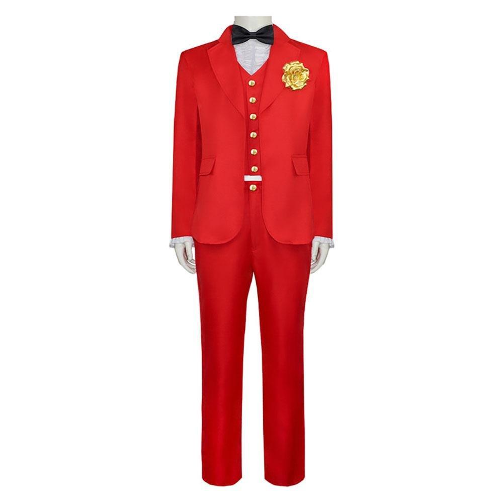 Beetlejuice 2 Michael Keaton Costume Red Suit for Men Kids Party Halloween - Pajamasbuy