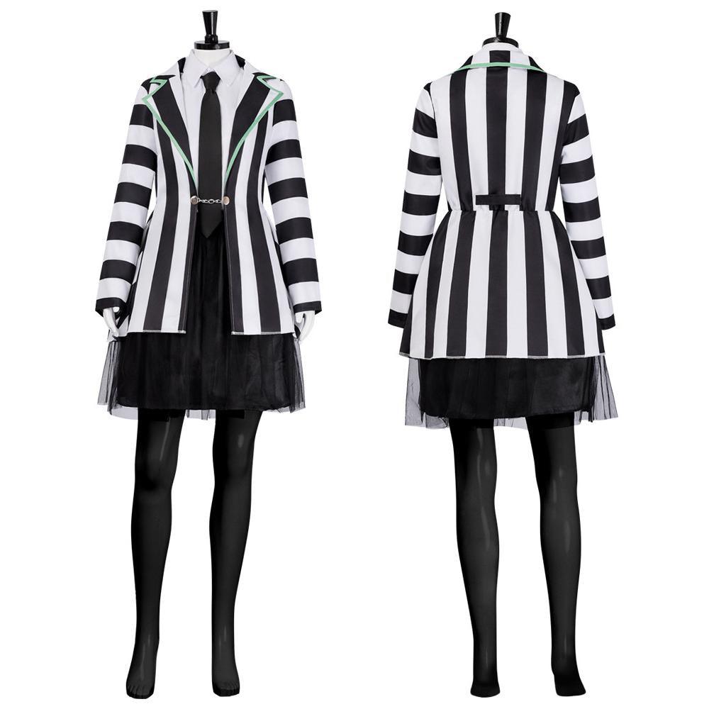 Beetlejuice Adult Kids Blazer Dress Costume For Women Girl - Pajamasbuy