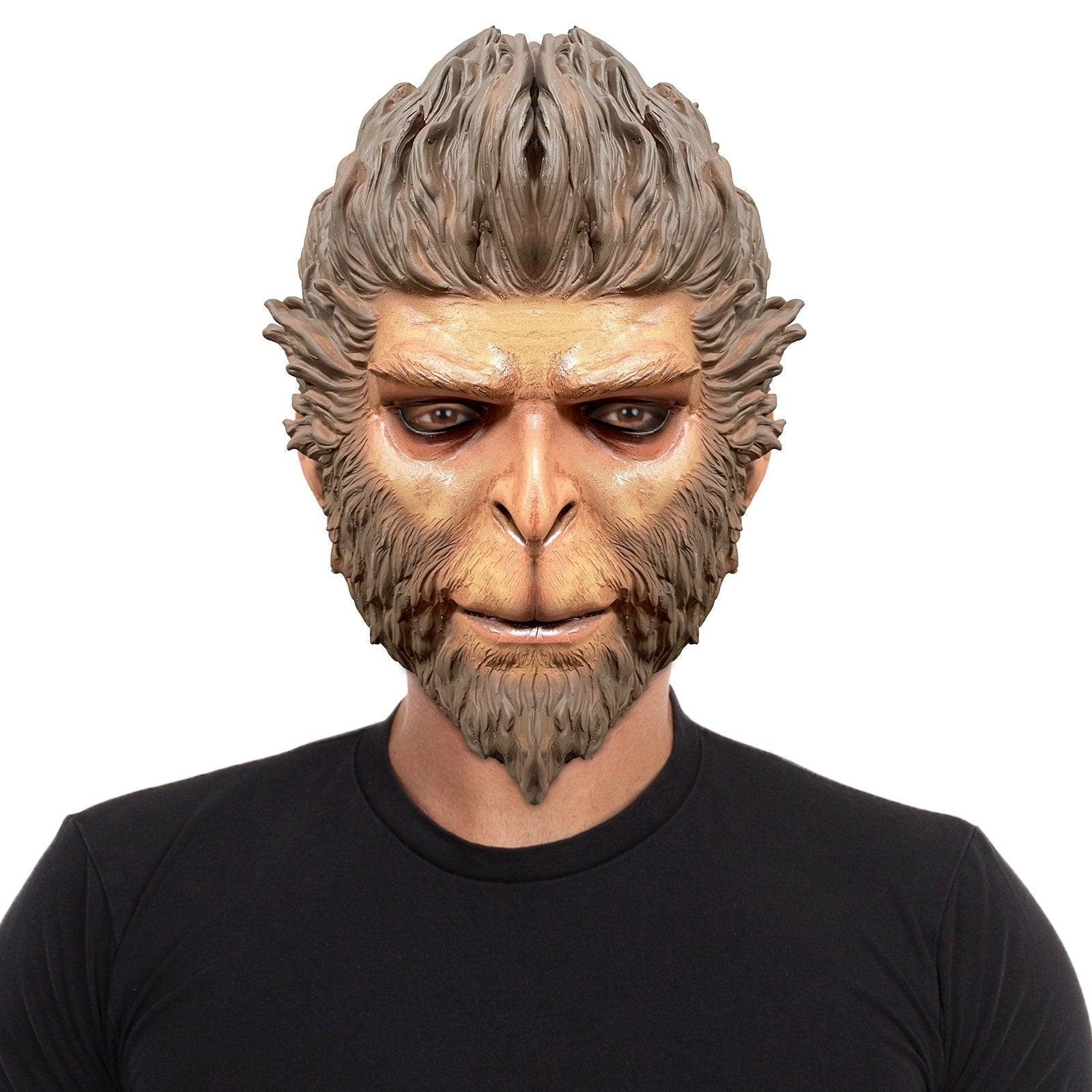 Black Myth Wukong Fun Monkey Mask Halloween - Pajamasbuy