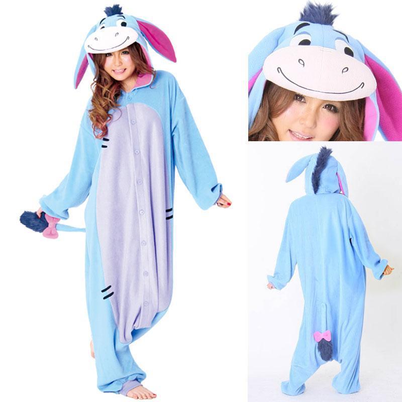 BuyBlue Eeyore Donkey Kigurumi Onesies Pajamas Animal Costume Now Cheaper With 3 - 5 Days Ship - PajamasBuy