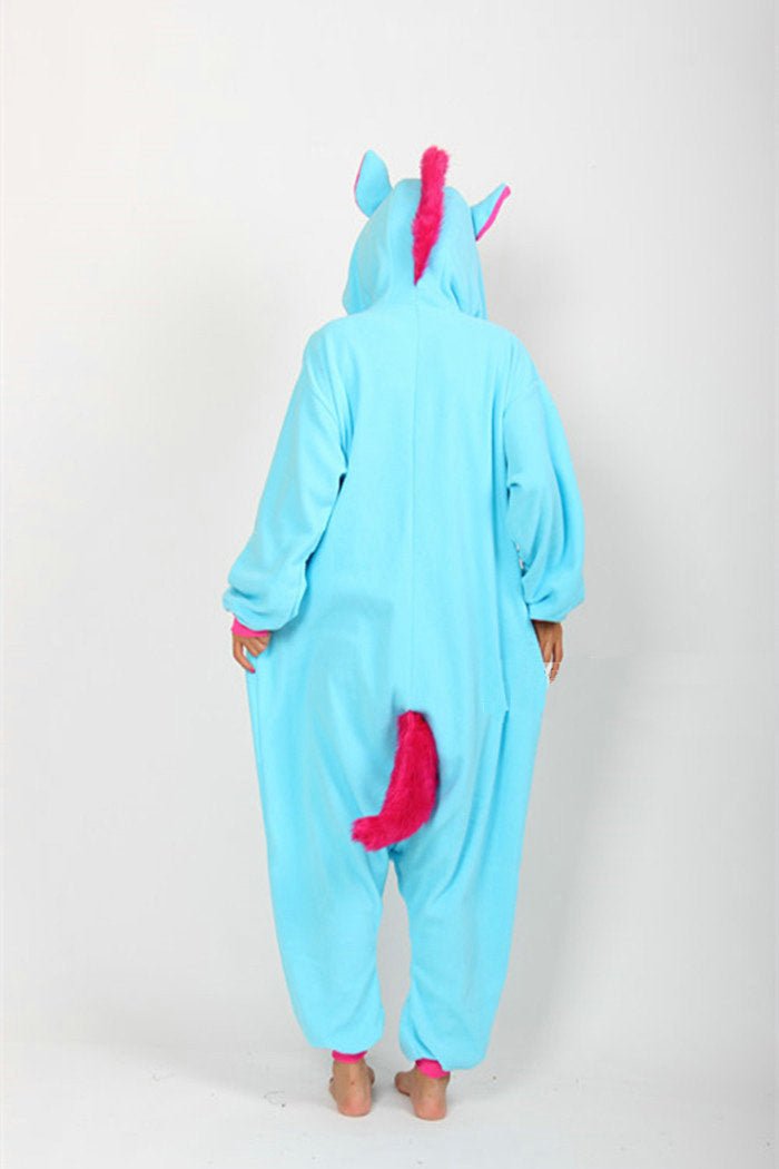 BuyBlue Unicorn Onesies Pajama Kigurumi Costume Long Sleeves Now Cheaper With 3 - 5 Days Ship - PajamasBuy