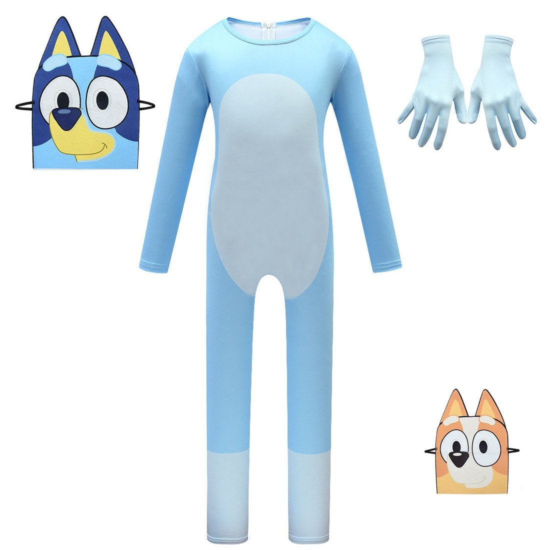 BuyBoys Bluey Girls Bingo Dog Kids Halloween Cosplay Party jumpsuit Onesie Costume Now Cheaper With 3 - 5 Days Ship - PajamasBuy