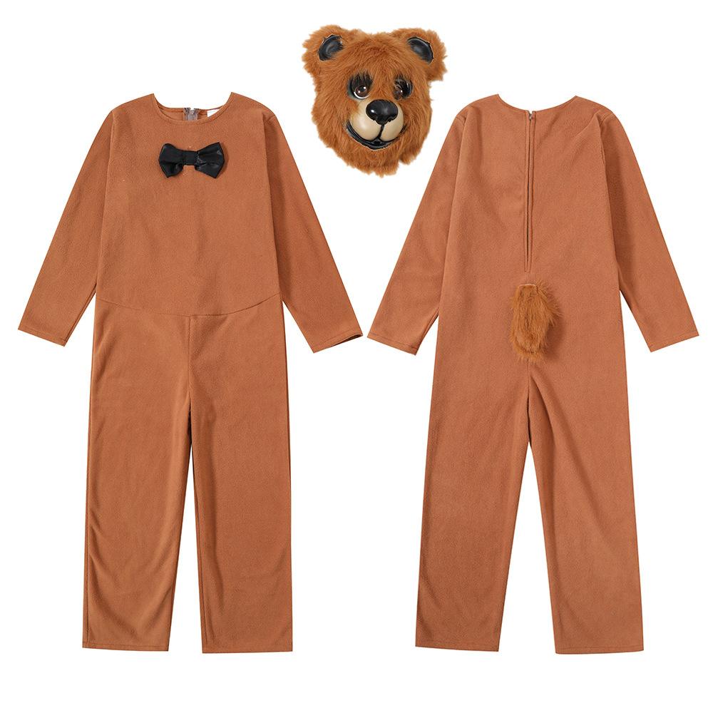 BuyBrown Bear animal furry costume Children's Day Matching Pets Party Halloween Now Cheaper With 3 - 5 Days Ship - PajamasBuy