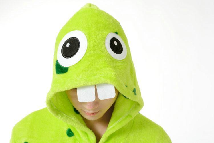 Bucktooth Monster Animal Kigurumi Oneises Costume Pajamas - Pajamasbuy