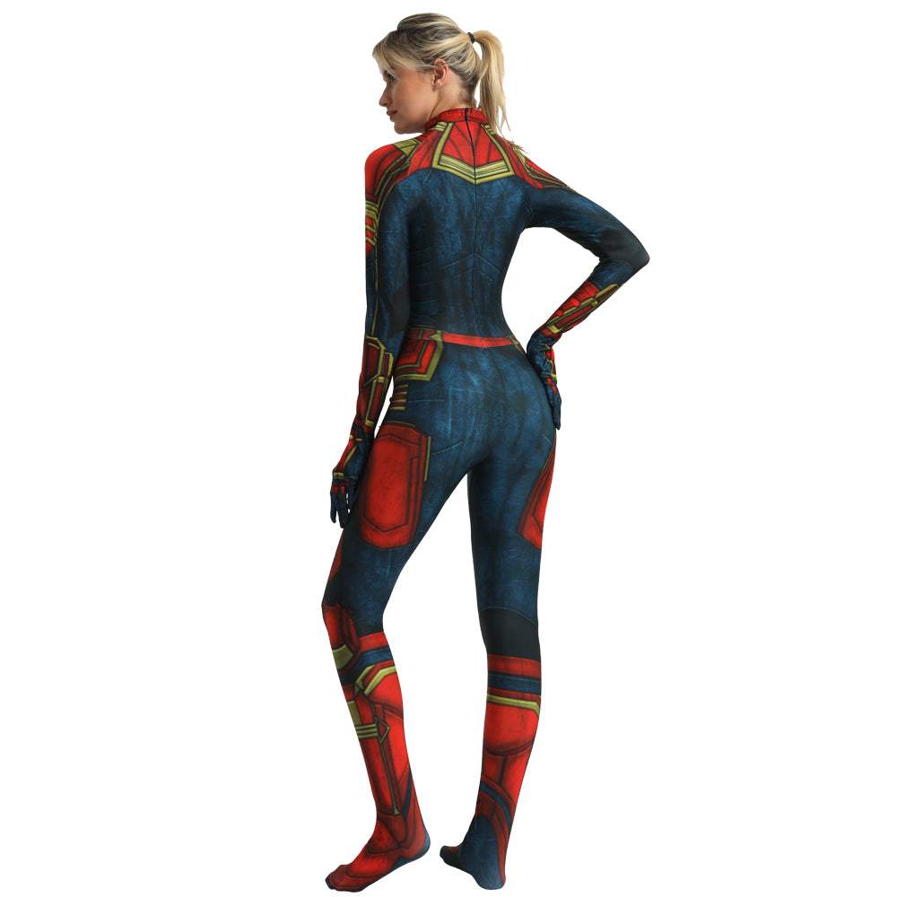 BuyCaptain Zentai Bodysuit Halloween Cosplay Costume Now Cheaper With 3 - 5 Days Ship - PajamasBuy