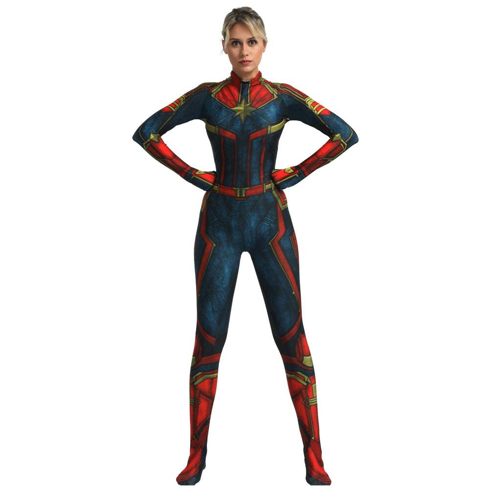 BuyCaptain Zentai Bodysuit Halloween Cosplay Costume Now Cheaper With 3 - 5 Days Ship - PajamasBuy