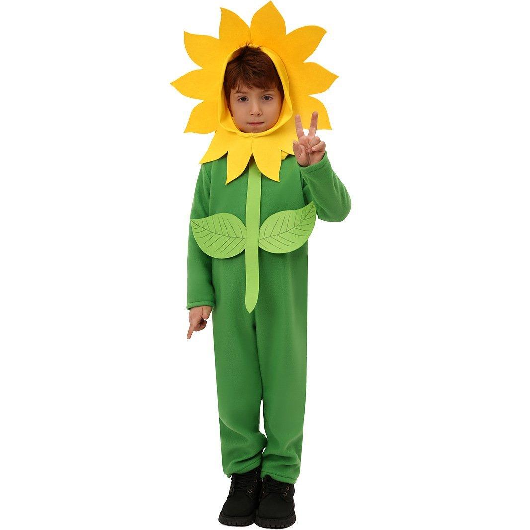 Children's Day Sun Flower Kids Jumpsuit Stage Party Cosplay Costumes - Pajamasbuy