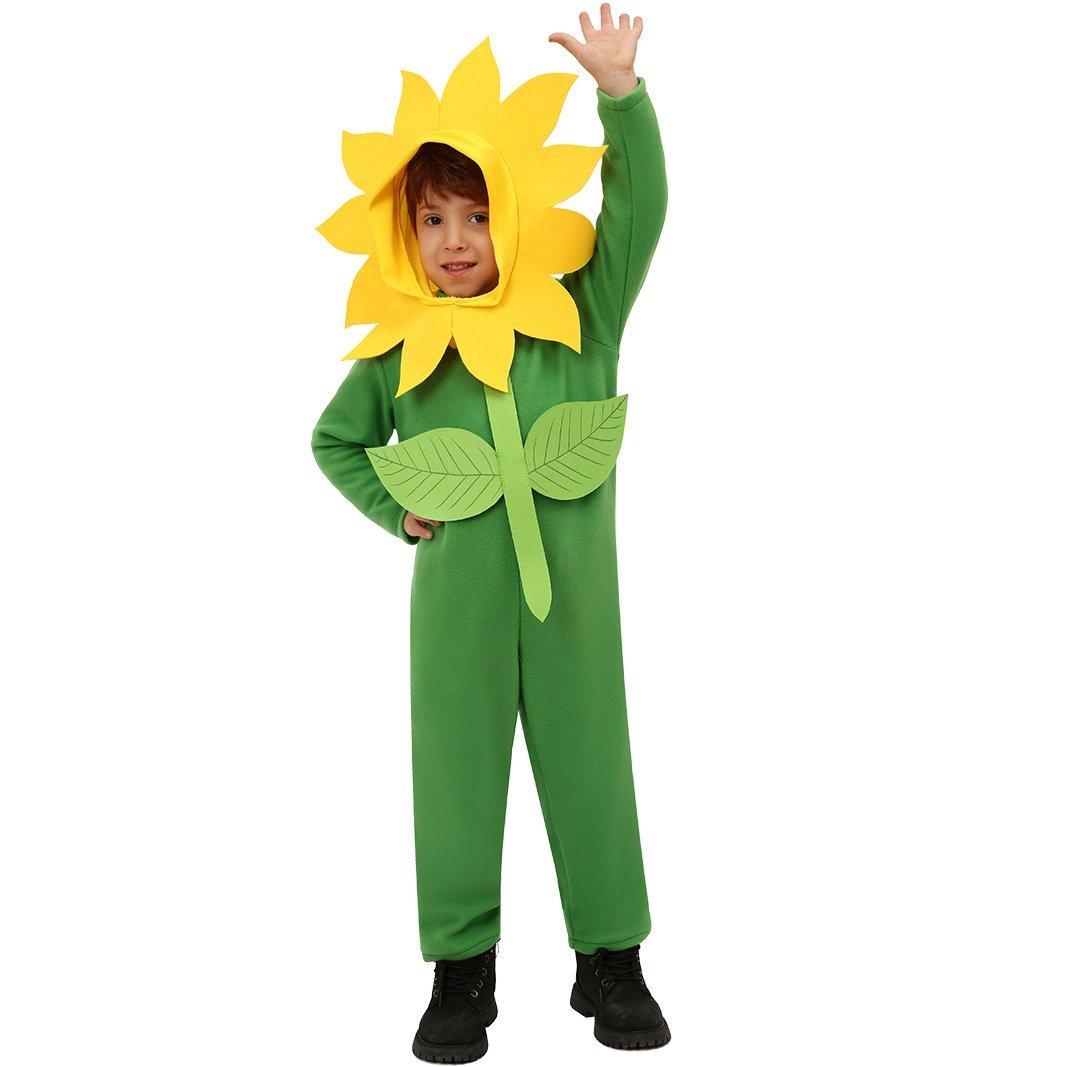 Children's Day Sun Flower Kids Jumpsuit Stage Party Cosplay Costumes - Pajamasbuy