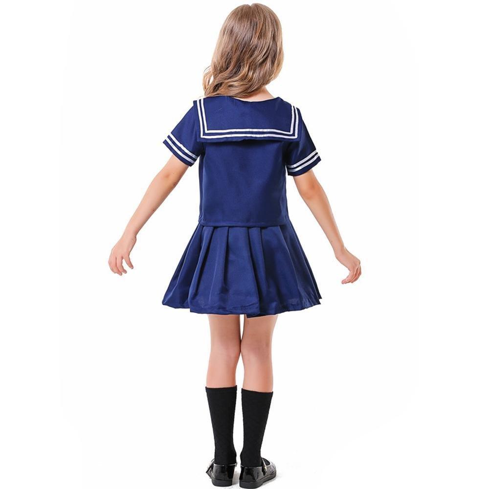 Children's Japanese anime style JK dark blue sailor costume - Pajamasbuy