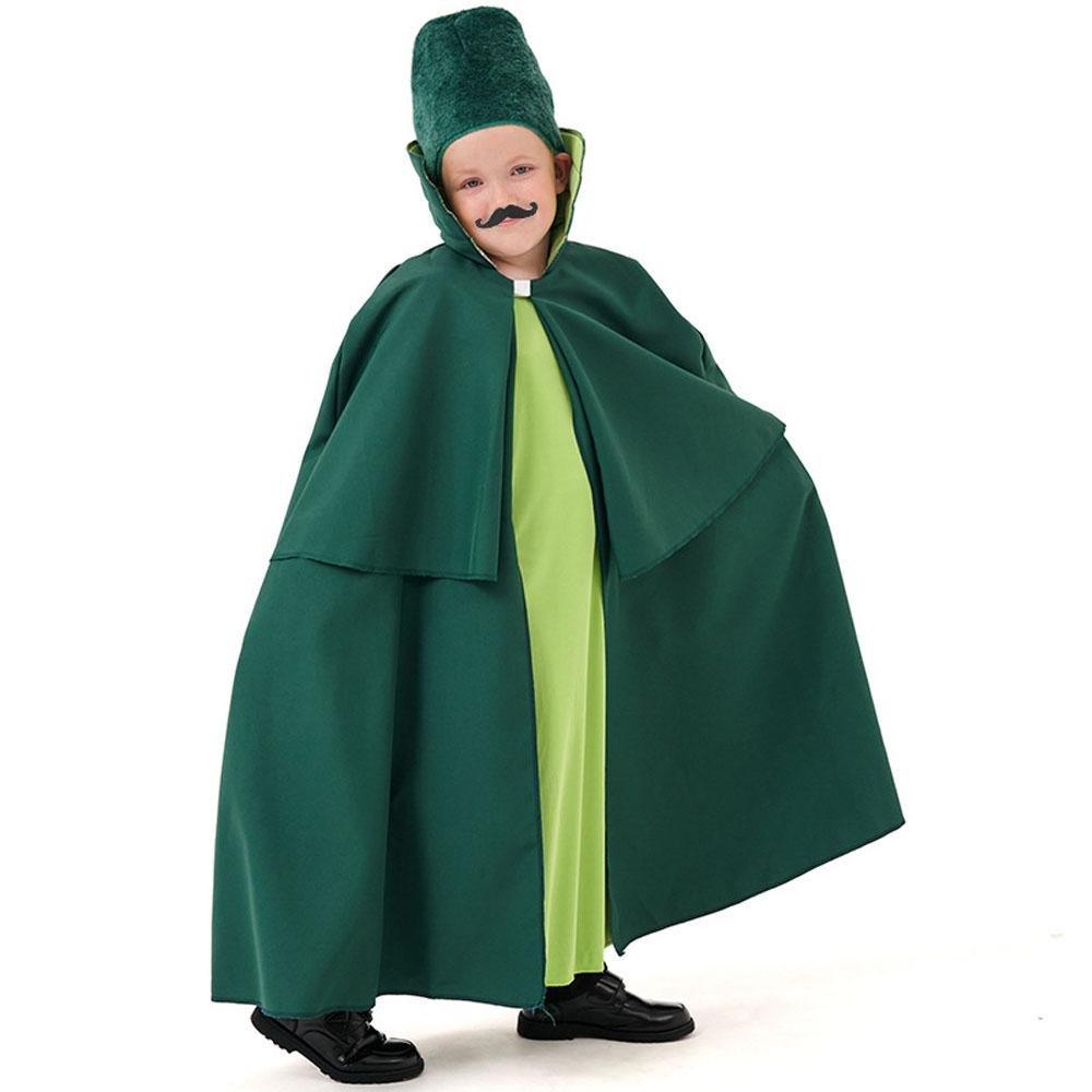 Children's Wizard of Oz Soldier Costume Bearded Guard Outfit for Halloween and Parties - Pajamasbuy