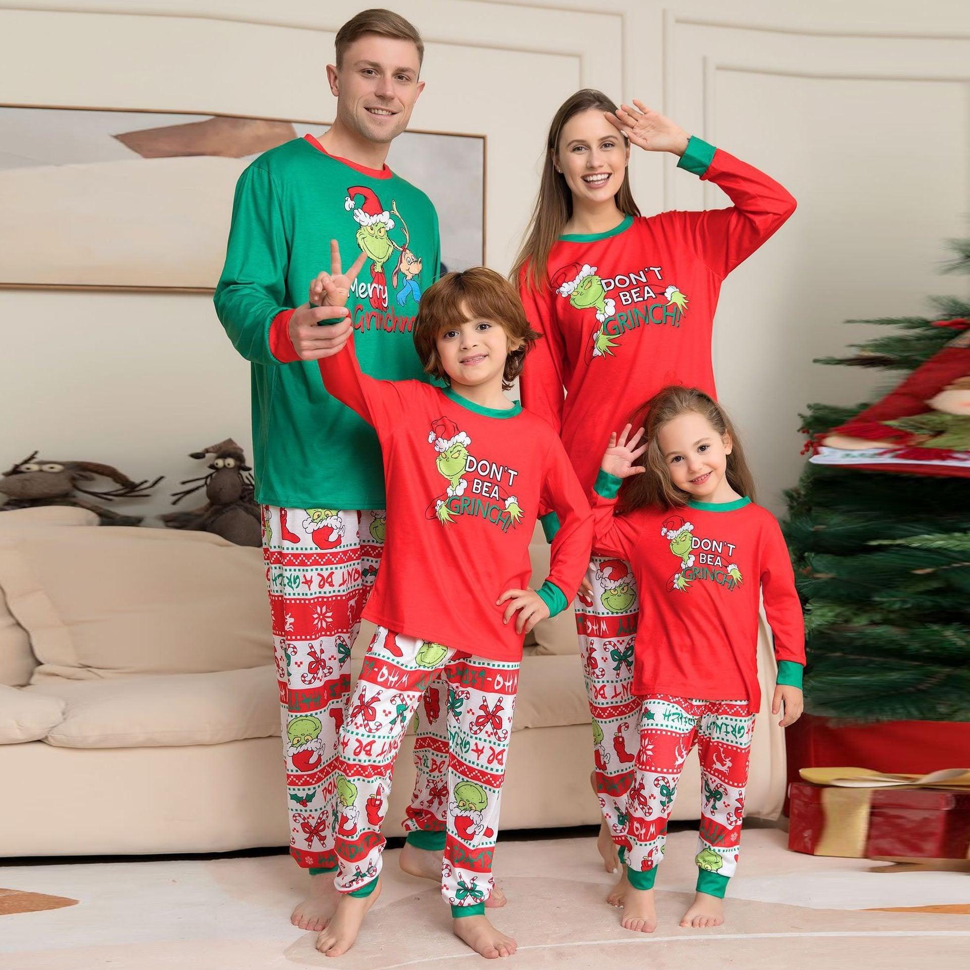 Christmas Monster Animation Family Couples Matching Pajamas Party Sets - Pajamasbuy