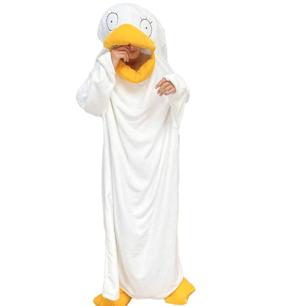 BuyChristmas Pajamas Gintama Elizabeth Duck Blanket Unisex One - piece Bathrobe Nightgown Now Cheaper With 3 - 5 Days Ship - PajamasBuy