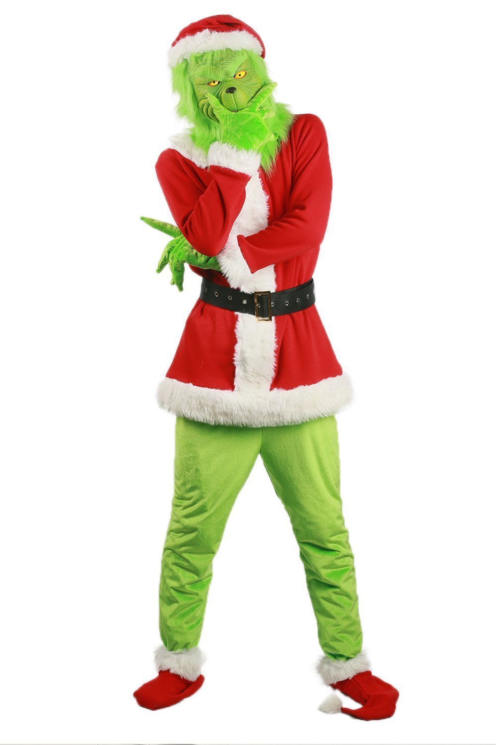 BuyChristmas The Grinch Cosplay Costumes Party Performance Furry Santa Suit Now Cheaper With 3 - 5 Days Ship - PajamasBuy