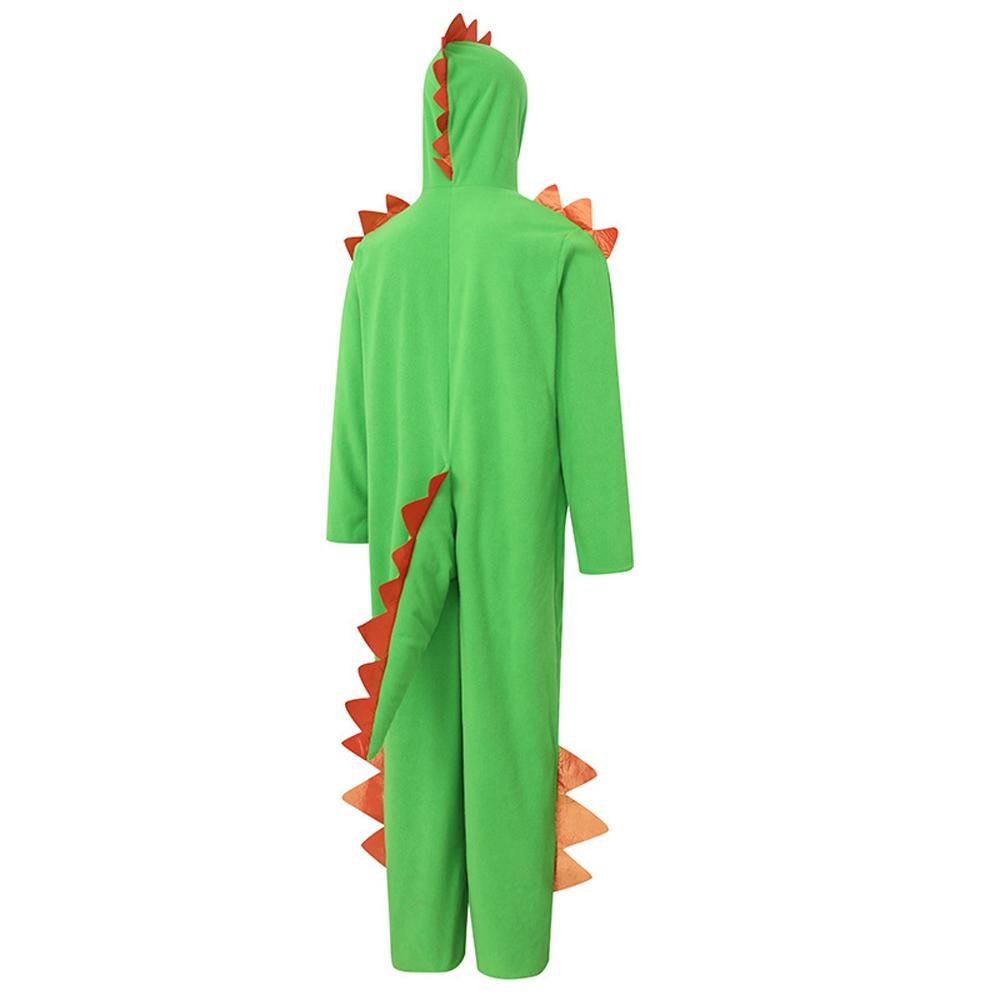 BuyCute Green Big Tail Dinosaur Animal Adult Jumpsuit Cosplay Costume Carnival Now Cheaper With 3 - 5 Days Ship - PajamasBuy