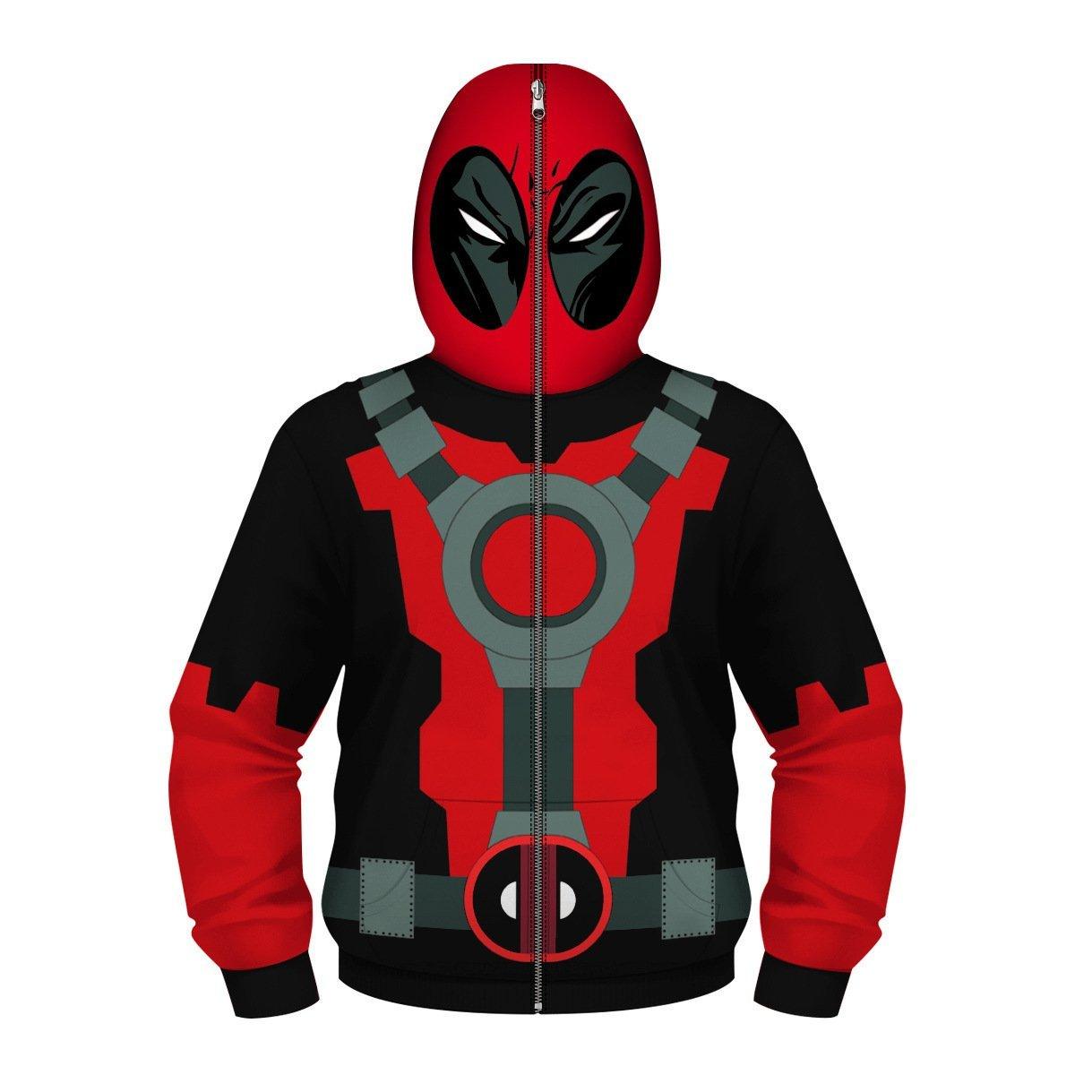 Deadpool and Wolverine Children 3D cartoon Sweater Jumpsuit cosplay - Pajamasbuy