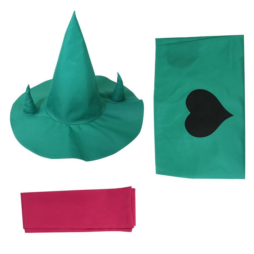 Deltarune Ralsei Cosplay Costume Cape Scarf and Hat Set for Adults - Pajamasbuy