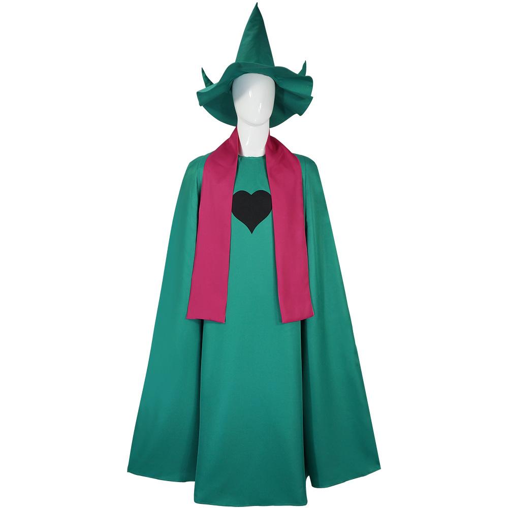 BuyDeltarune Ralsei Cosplay Costume Cape Scarf and Hat Set for Adults Now Cheaper With 3 - 5 Days Ship - PajamasBuy