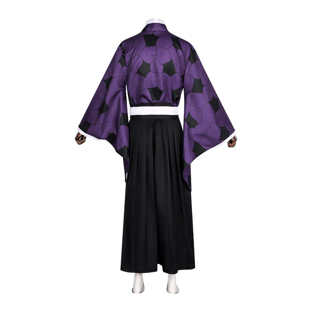 BuyDemon Slayer Kimetsu no Yaiba Kokushibou Kimono Outfits Halloween Cosplay Costume Now Cheaper With 3 - 5 Days Ship - PajamasBuy