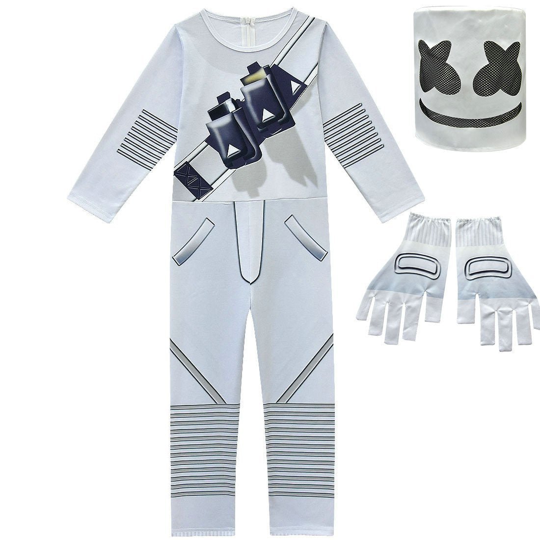 BuyDJ Marshmello Chris Comstock Costume Jumpsuit for Kids Gift Now Cheaper With 3 - 5 Days Ship - PajamasBuy