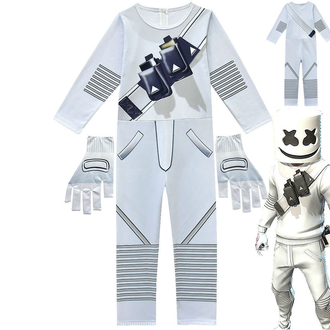 BuyDJ Marshmello Chris Comstock Costume Jumpsuit for Kids Gift Now Cheaper With 3 - 5 Days Ship - PajamasBuy