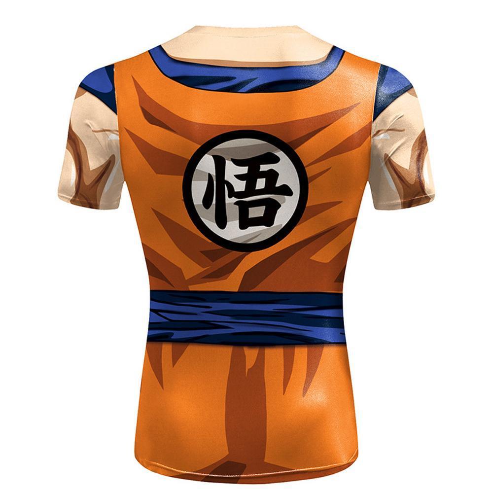 BuyDragon Ball Goku T Shirt Cosplay Costume Halloween Top Casual Tight Sportswear Tee For Men Now Cheaper With 3 - 5 Days Ship - PajamasBuy