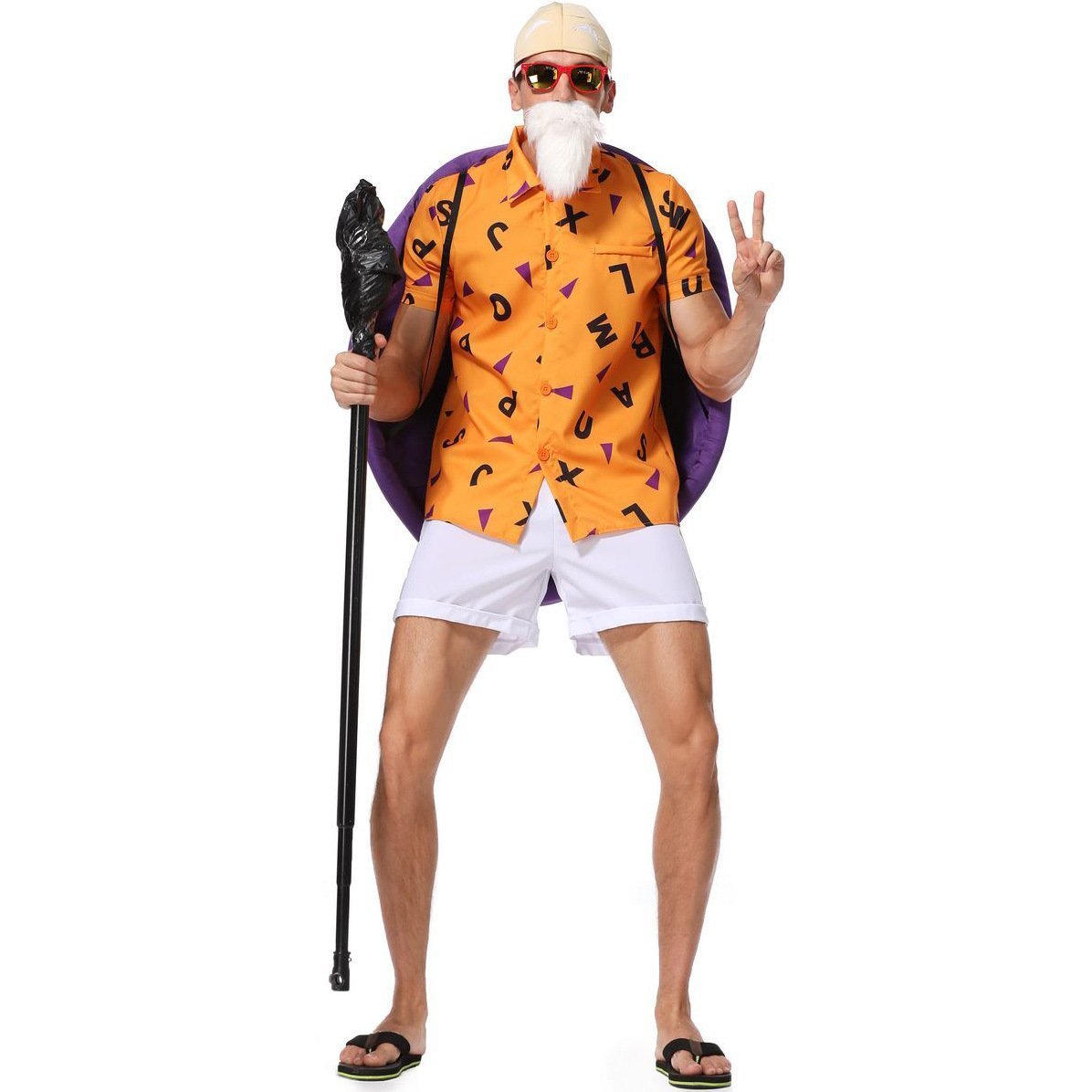 BuyDragon Ball Z Master Roshi Men's Costume Cosplay Halloween Now Cheaper With 3 - 5 Days Ship - PajamasBuy