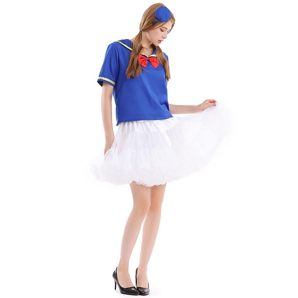 Duck Sailor Skirt Dress Cosplay Costumes Adult Full Set - Pajamasbuy