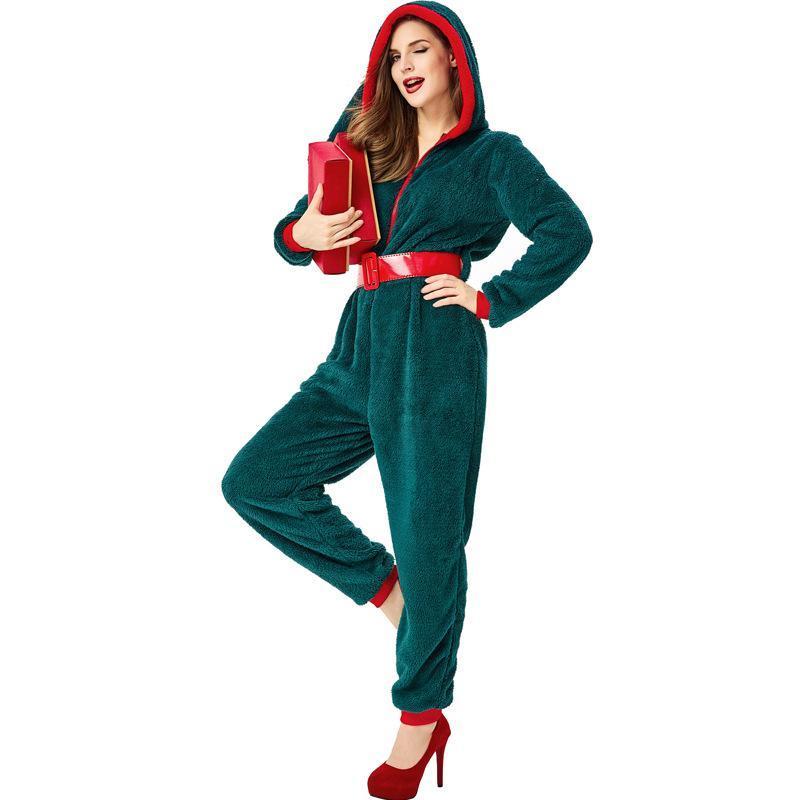 BuyFamily Matching Tree Onesies Green Hooded One - Piece Pajamas Now Cheaper With 3 - 5 Days Ship - PajamasBuy