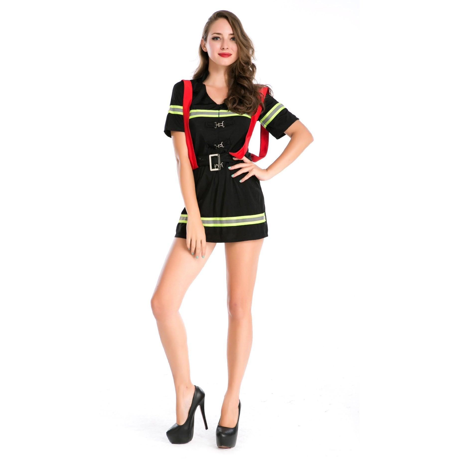 Female Firefighter Fancy Dress Party Costume - Pajamasbuy