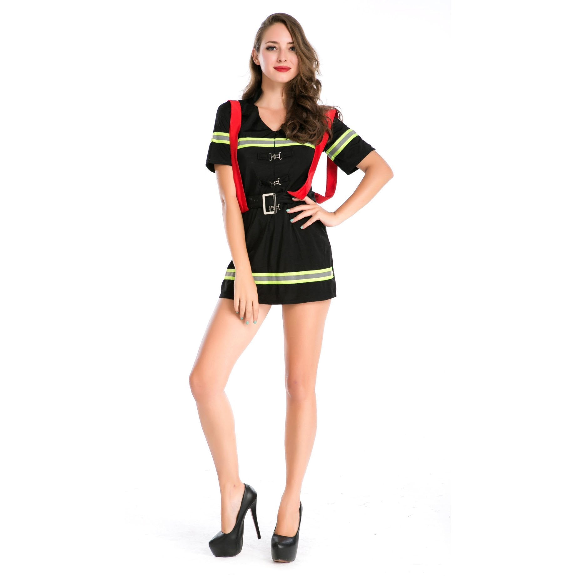 BuyFemale Firefighter Fancy Dress Party Lingerie Costume Now Cheaper With 3 - 5 Days Ship - PajamasBuy