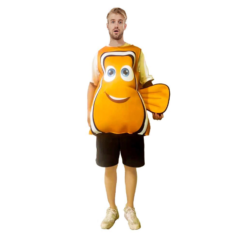 Finding Nemo Clownfish Compound Sponge Party halloween Costumes for Adult - Pajamasbuy