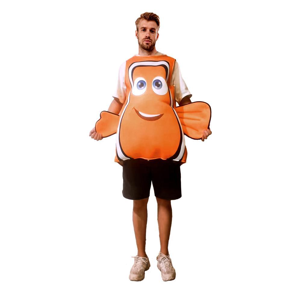 Finding Nemo Clownfish Compound Sponge Party halloween Costumes for Adult - Pajamasbuy