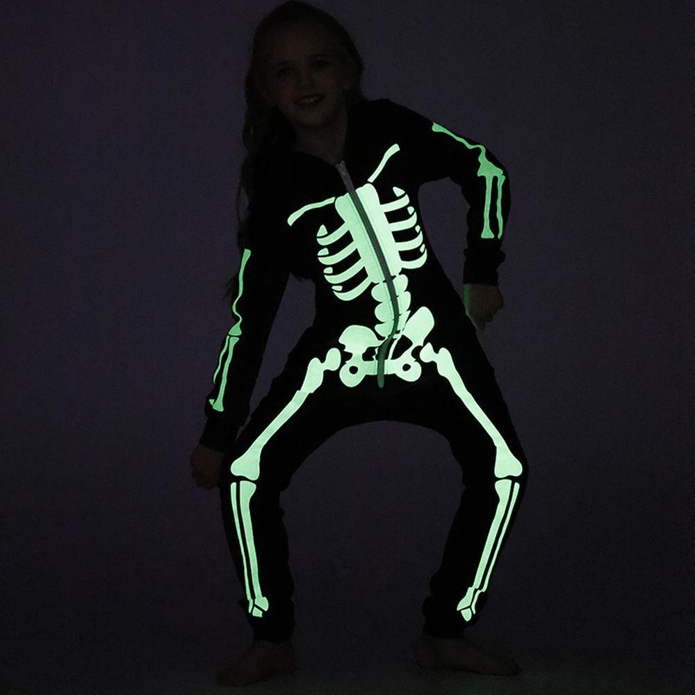 BuyFluorescent home costume horror pajamas Halloween costume Family Matching Costumes Now Cheaper With 3 - 5 Days Ship - PajamasBuy