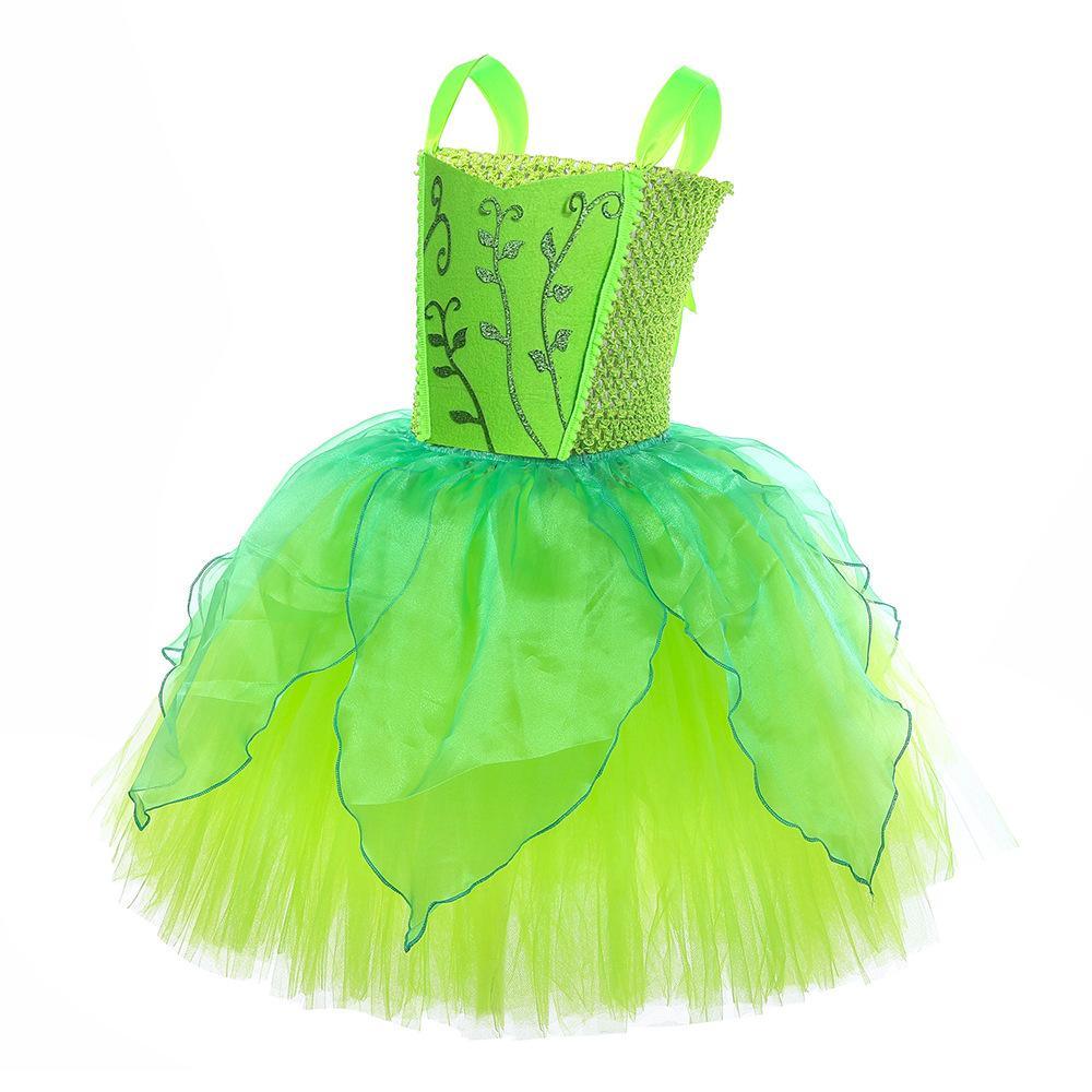 Forest elf Girls Fairy Costume with Butterfly Wings Set Tutu Wand and Halo Headband - Pajamasbuy