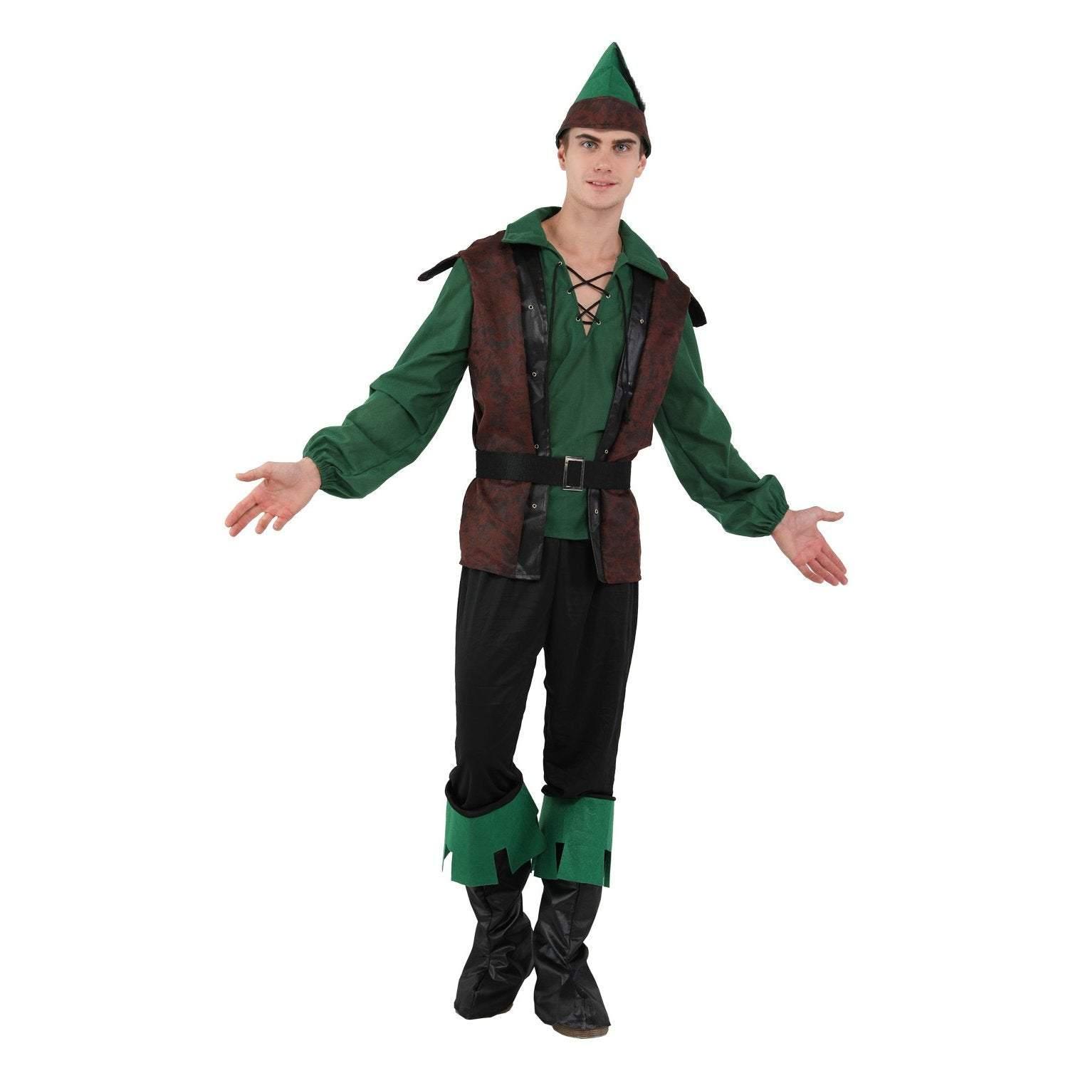 Forest Prince Costumes for Men Halloween Adult Hunter Cosplay Set Green Outfit - Pajamasbuy