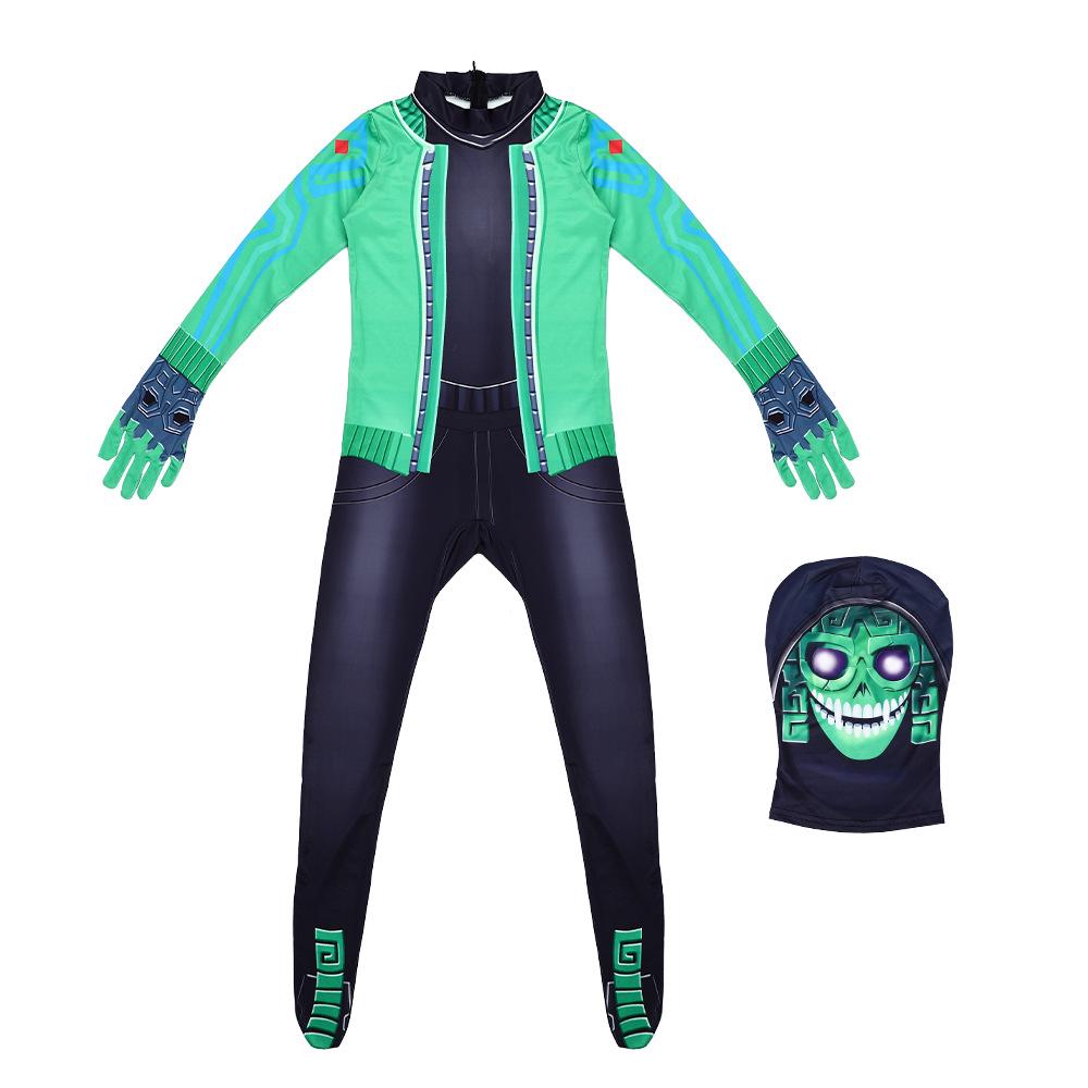 BuyFortnite Mezmer Cosplay Costume Halloween Jumpsuit Mask for Kids Now Cheaper With 3 - 5 Days Ship - PajamasBuy