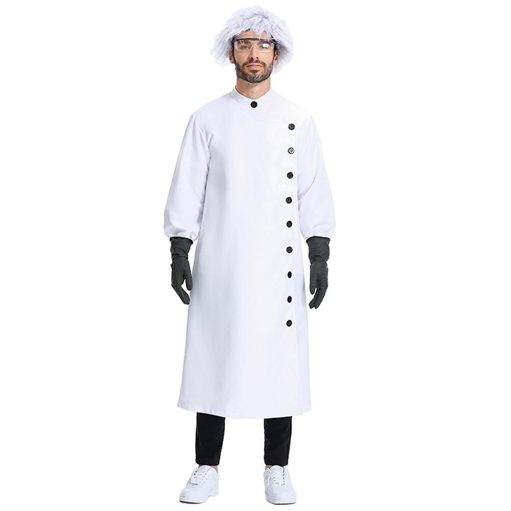 Frankenstein Mad scientist Professional Lab Coat Halloween Party Cosplay Set - Pajamasbuy