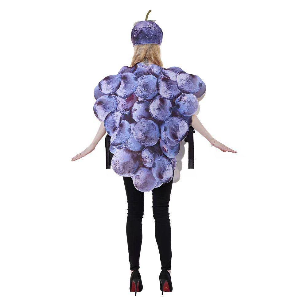 BuyFruit Grape Dress Cosplay Costume Halloween Carnival Party Disguise Suit Now Cheaper With 3 - 5 Days Ship - PajamasBuy