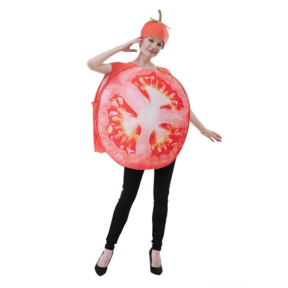 Fruit Sliced Vegetable Tomato women Halloween carnival costume for Adult - Pajamasbuy