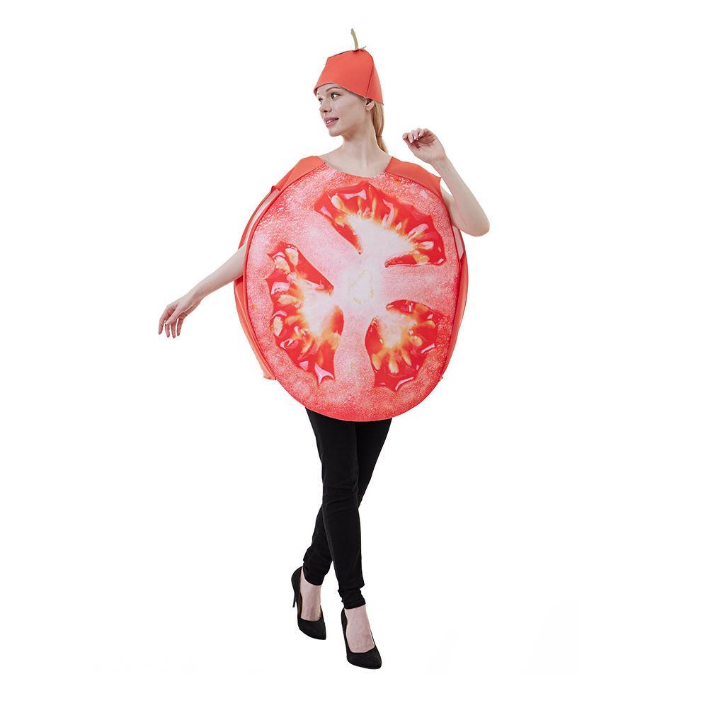 Fruit Sliced Vegetable Tomato women Halloween carnival costume for Adult - Pajamasbuy