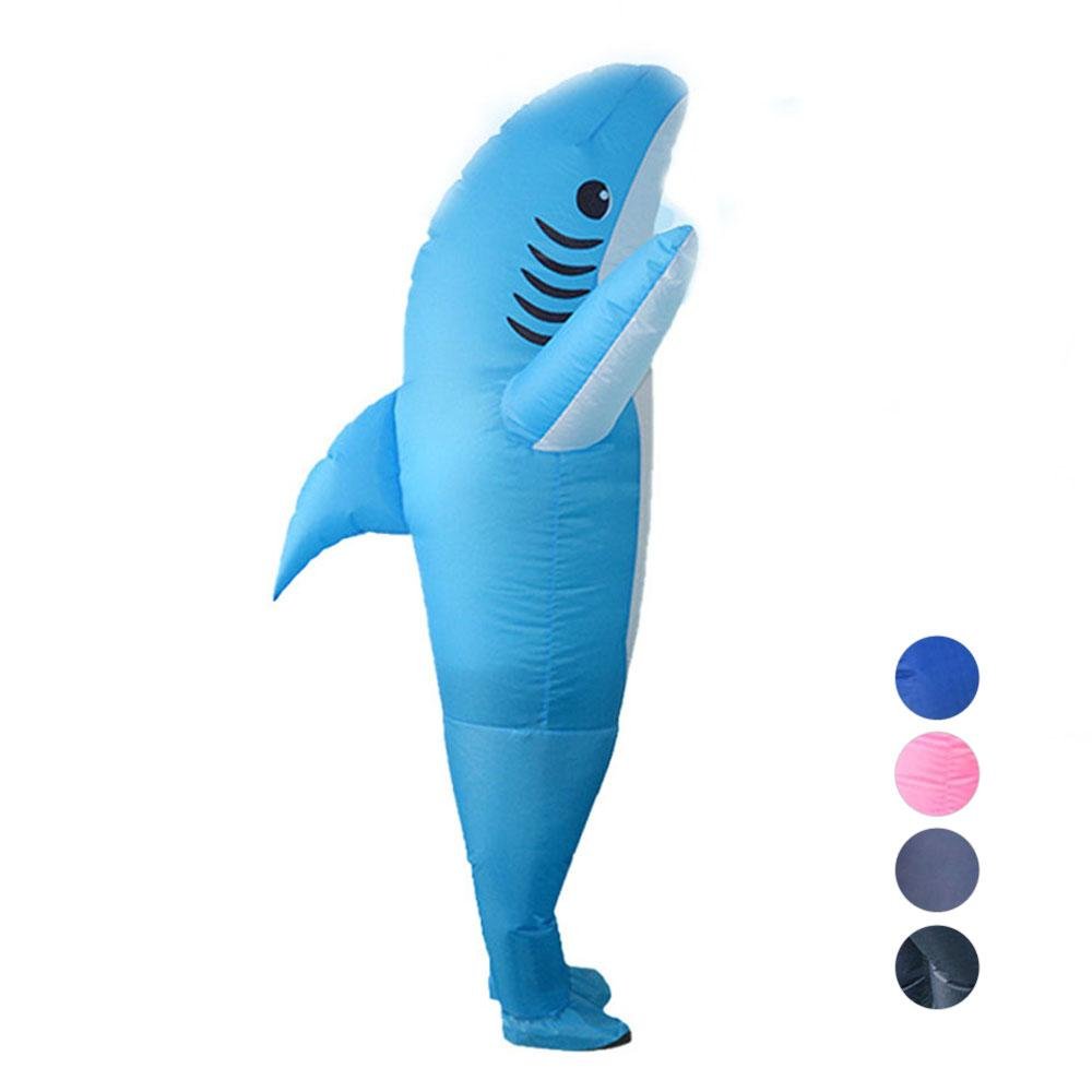 BuyFunny inflatable shark costume Halloween Party for Adult Kids Now Cheaper With 3 - 5 Days Ship - PajamasBuy