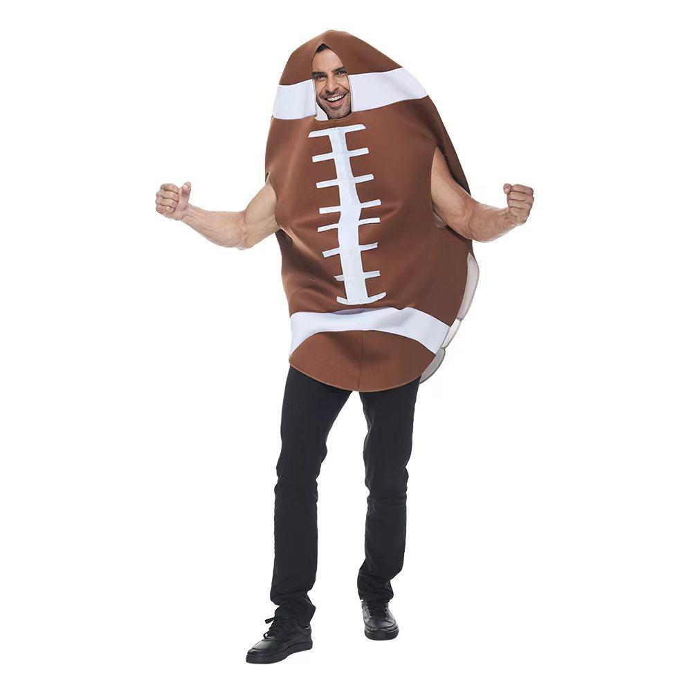 BuyFunny Rugby Sports Equipment Halloween Carnival Suit Cosplay Costume For Adults Now Cheaper With 3 - 5 Days Ship - PajamasBuy