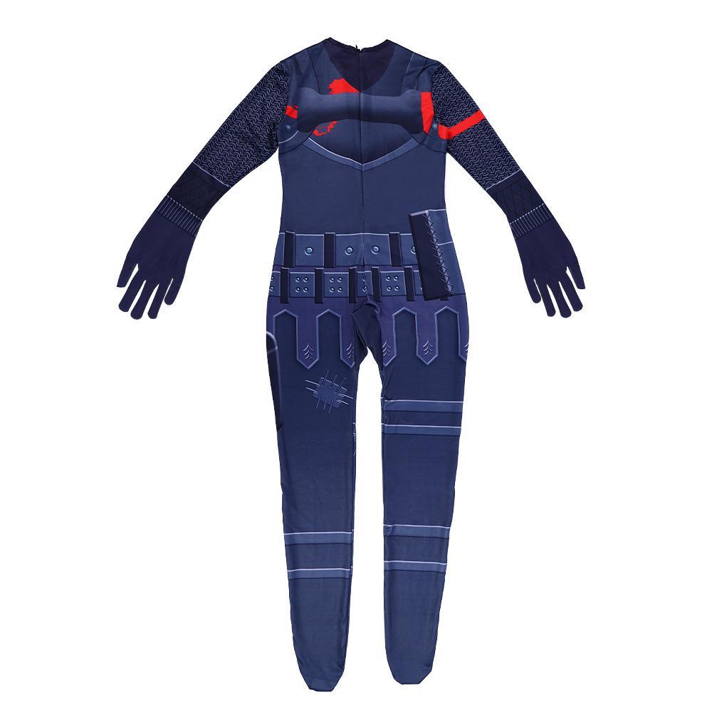 Game Fortnite Black Knight Kids Jumpsuit Outfit Carnival Suit Cosplay Costume - Pajamasbuy