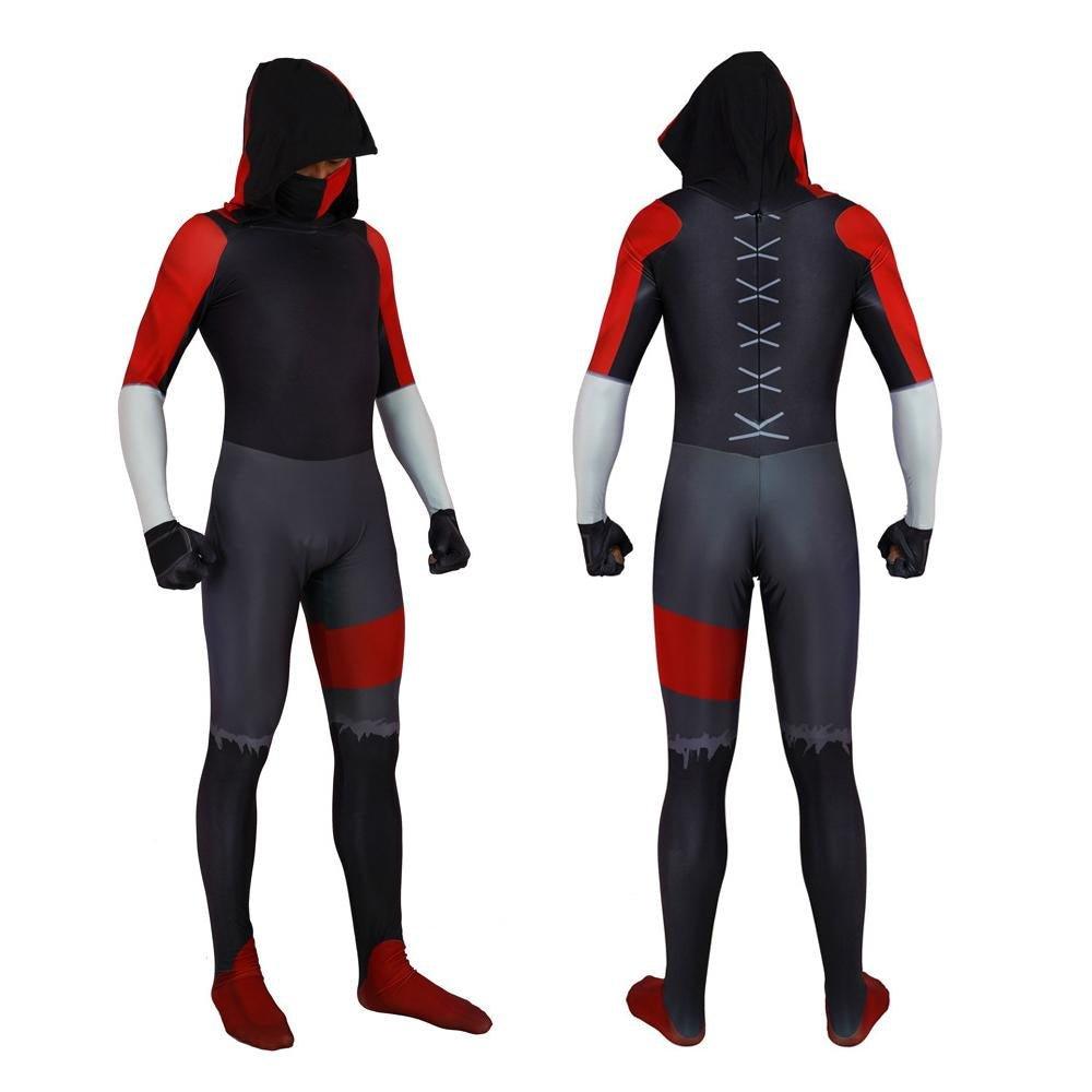 Game Fortnite Ikonik Adult Jumpsuit Outfit Halloween Carnival Suit Cosplay Costume - Pajamasbuy