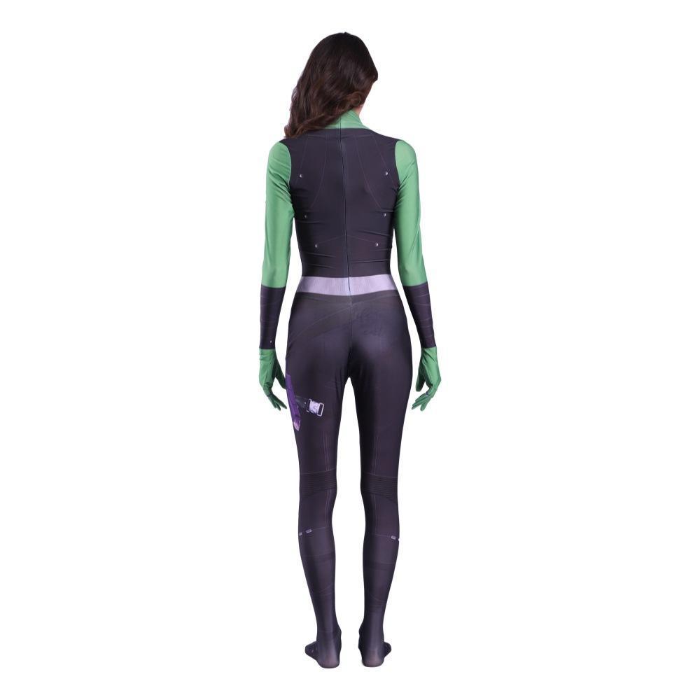 Gamora Costumes Guardians of The Galaxy Cosplay Jumpsuit Superhero Avengers Zentai - Pajamasbuy