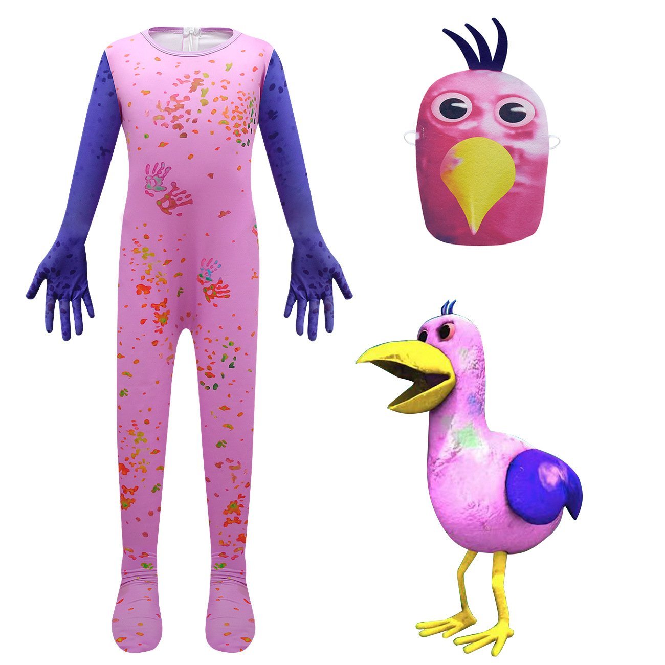 BuyGarden of Banban Costume Kids Chicken Cosplay Bodysuit Horror Play Jumpsuit Now Cheaper With 3 - 5 Days Ship - PajamasBuy