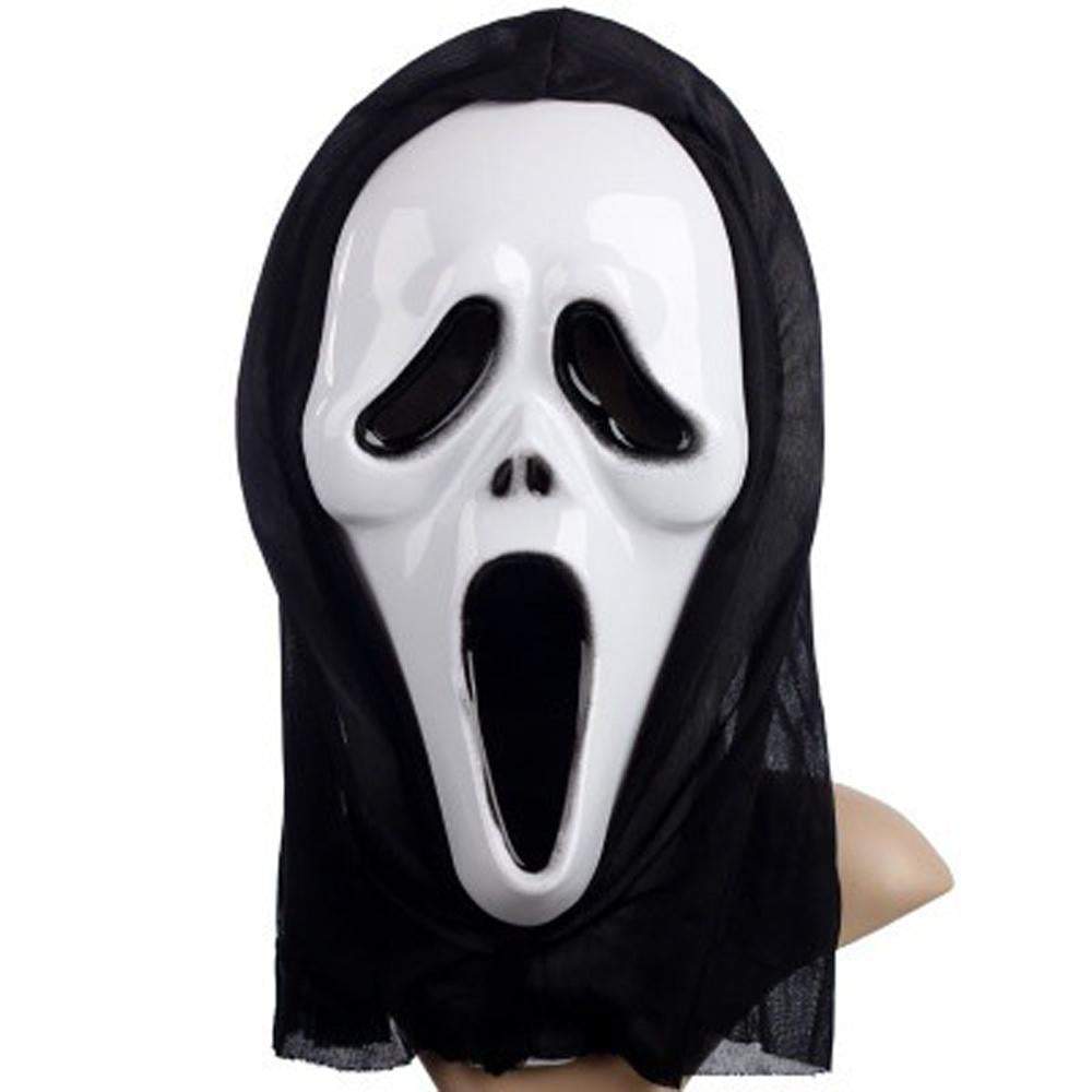 BuyGhost Face Bleeding Scream Zombie Cosplay Costume Halloween Party Outfit Dress Up For Adult Kids Now Cheaper With 3 - 5 Days Ship - PajamasBuy